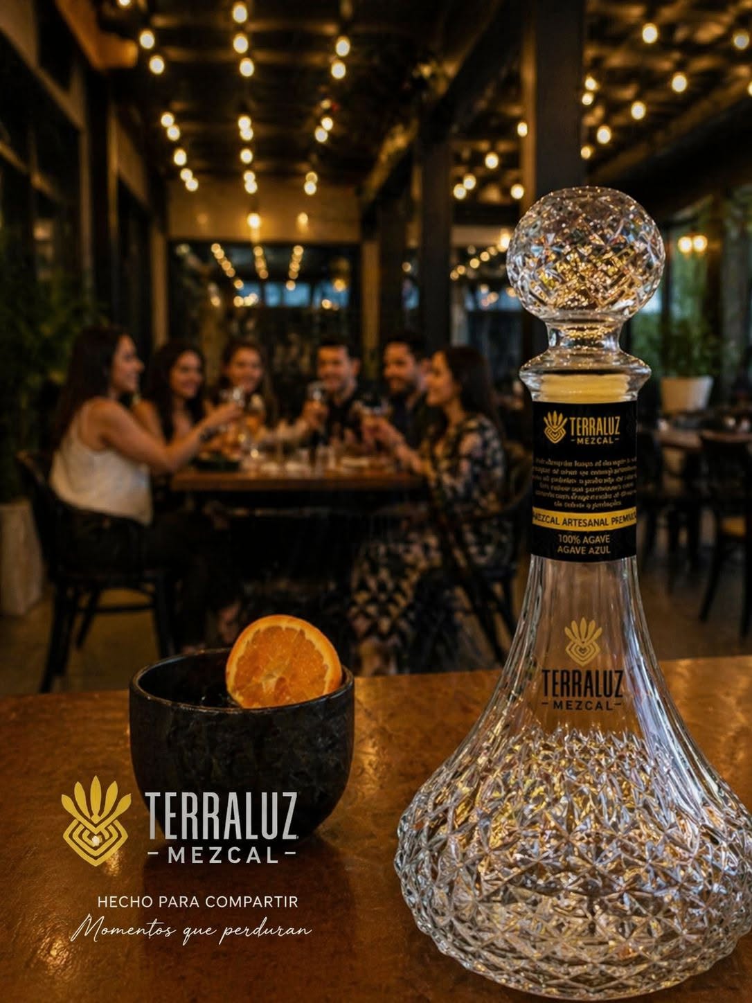 Terraluz servido en una cena